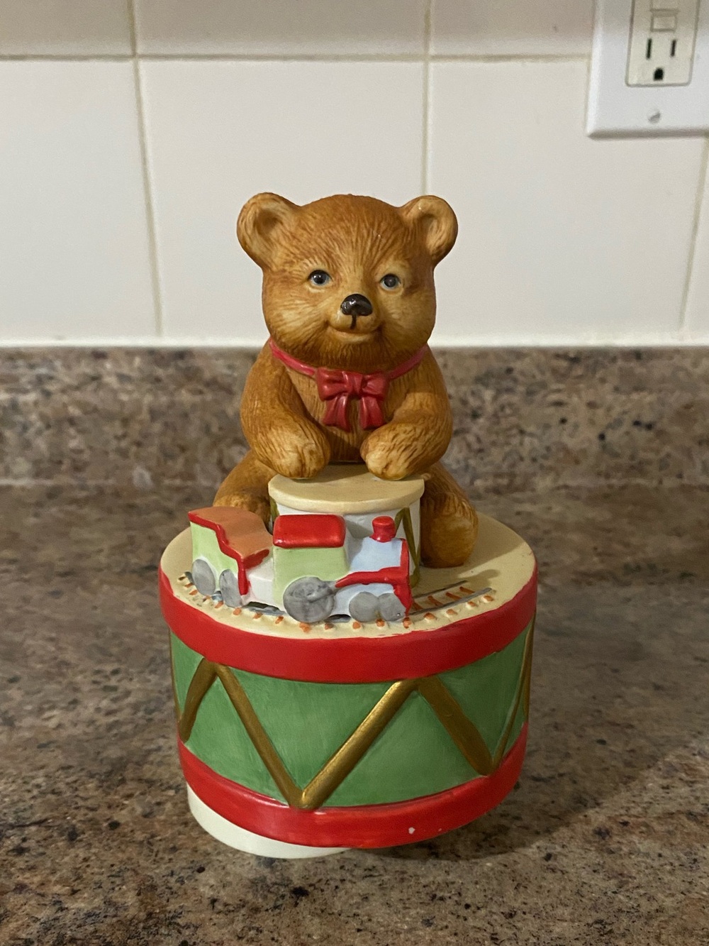 Rare teddy bear music box